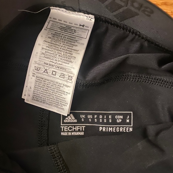 Adidas Techfit Primegreen Shorts Size S - Picture 5 of 6